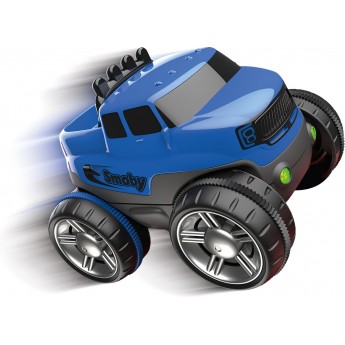 Машинка до треку Smoby Флекстрім зі знімним корпусом, світлом та звуком, синя (180906WEB)