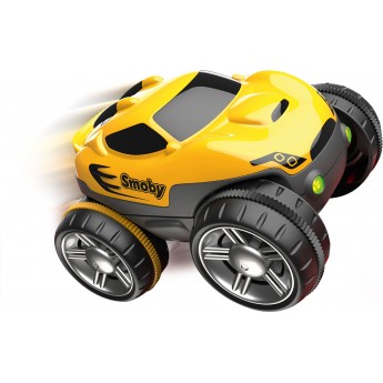 Машинка до треку Smoby Флекстрім зі знімним корпусом, світлом та звуком, жовта (180907WEB)