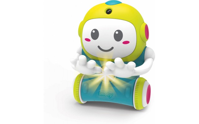 Интерактивная игрушка Smoby Смарт Робот 1-2-3 со звуком и светом, 4 языка (190101WEB)