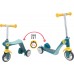 Детский самокат-трансформер Smoby 2-в-1 с металлической рамой, трехколесный (750612) title=