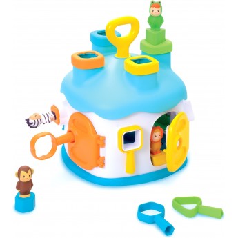 Іграшка-сортер Smoby Toys Cotoons Будинок з формами Синя (211404_b)