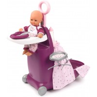 Игровой набор Smoby Baby Nurse Прованс раскладной чемодан 3 в 1 с аксессуарами (220346)