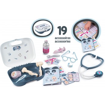 Игровой набор Smoby Toys Кейс Уход за куклой с аксессуарами для ухода и лечения (240301)