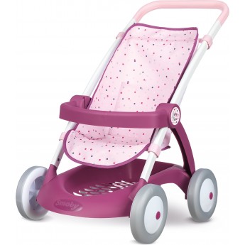 Коляска для кукол Smoby Baby Nurse Прованс Прогулка с корзиной (254003)