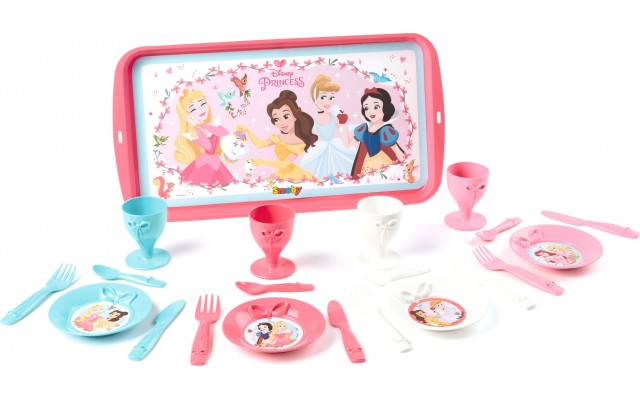 Набір посуду іграшковий Smoby Disney Princess Полудень з підносом 21 предмет (310575)