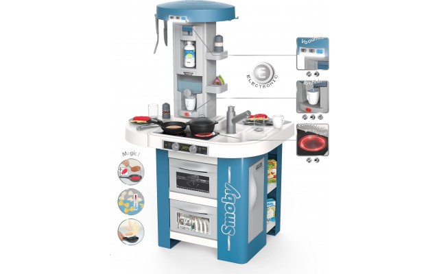 Кухня детская Smoby Toys Tech Edition со звуком, светом и аксессуарами (311049)
