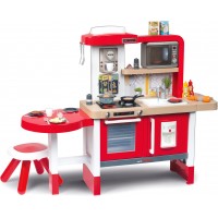 Интерактивная кухня Smoby Toys Тефаль Эволюшен Гурмэ с аксессуарами эффектом кипения и звуками красная (312302)