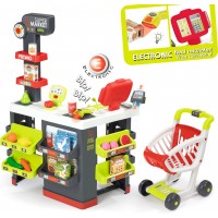 Детский набор Smoby Интерактивный супермаркет City Market со звуковыми эффектами, тележкой и аксессуарами (350213)