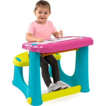 Парта-доска Smoby Toys Магическая розовая с наклоном (420219)