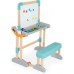 Парта-трансформер Smoby Toys деревянная с мольбертом-доской, раскладная (420301) title=