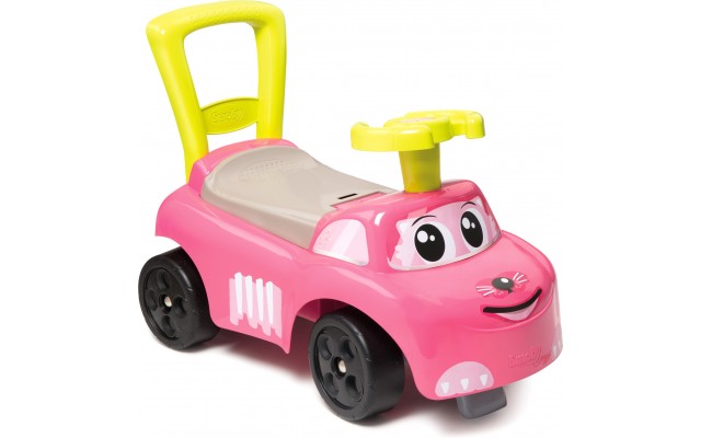 Машина для катания Smoby Toys Розовый котик с багажником розовая (720524)
