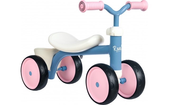 Біговел Smoby Toys металевий чотириколісний рожевий (721401)