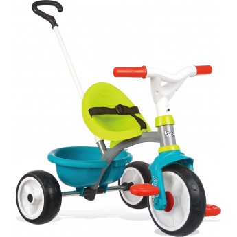 Велосипед Smoby Toys Be Move з багажником і батьківською ручкою синьо-зелений (740326)