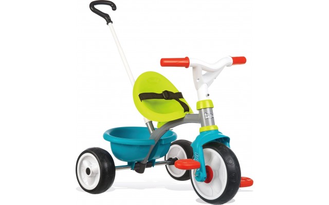 Велосипед Smoby Toys Be Move с багажником и родительской ручкой сине-зеленый (740326)