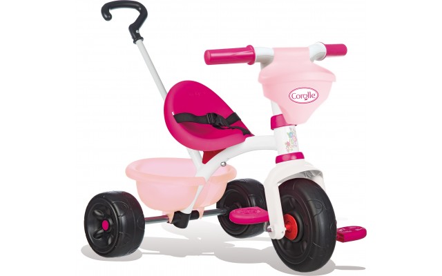 Детский велосипед Smoby Toys Королле металлический Би Фан с багажником и сумкой, розовый (740329)