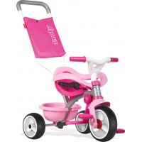 Велосипед детский Smoby Toys Be Move с багажником и сумкой-конвертом розовый (740404)