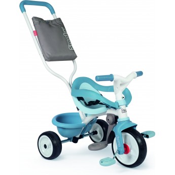 Детский трехколесный велосипед Smoby 3-в-1 Би Муви Комфорт, голубой (740414)