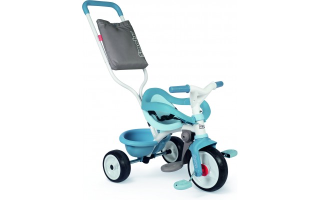 Детский трехколесный велосипед Smoby 3-в-1 Би Муви Комфорт, голубой (740414)