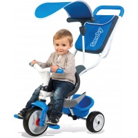 Велосипед для детей Smoby Toys с козырьком багажником и сумкой синий (741102)