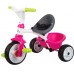 Велосипед Smoby Toys Беби Драйвер трехколесный с козырьком и багажником розовый (741201) title=