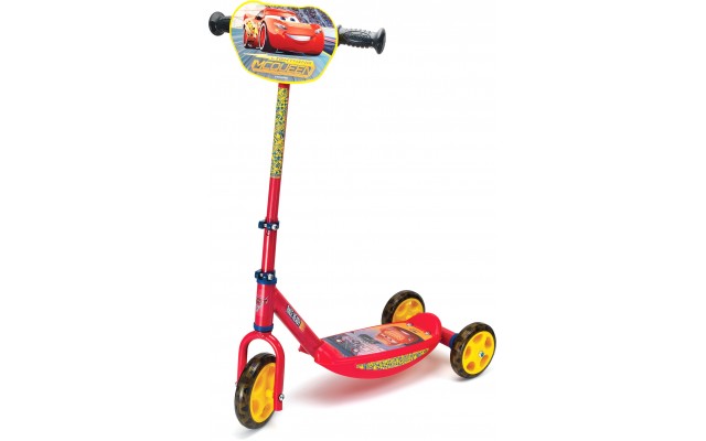 Самокат Smoby Toys Тачки 3 с металлической рамой трехколесный (750154)