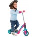 Самокат-трансформер Smoby Toys 2 в 1 с металлической рамой трехколесный розовый (750603) title=
