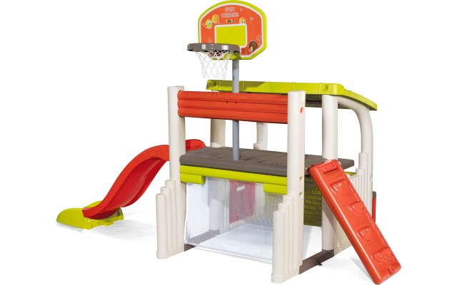 Игровой комплекс Smoby Развлечения с футболом, баскетболом и горкой (840203)