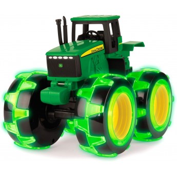 Игрушка John Deere трактор Monster Treads со светящимися колесами Tomy (46434B)