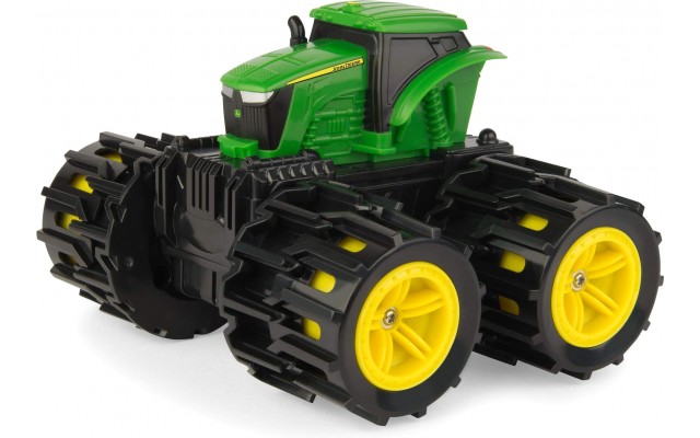 Игрушка John Deere мини-трактор Monster Treads с расширяющимися колесами 15 см Tomy (46711)