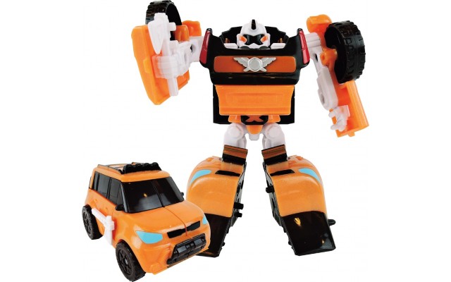 Игрушка-трансформер Tobot S3 мини Adventure X с топором желтый Young Toys (301044)
