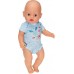 Одяг для ляльок Baby Born Боді S2 блакитний (830130-2) title=