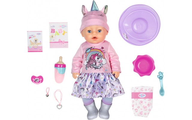 Кукла пупс Baby Born Нежные объятия Очаровательный единорог с аксесс. 43 см (831311)
