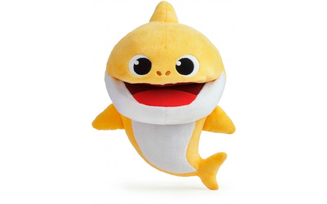 Интерактивная игрушка на руку Baby Shark мягкий поющий Малыш Акуленок (61181)