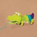 Игрушка-каталка на веревочке Battat Крокодил Клац-клаус (BX1674Z) title=