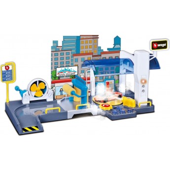 Игровой набор Bburago Автомойка с водой, светом и звуком (18-30406)