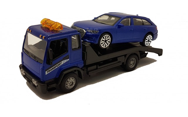 Набір машинок Bburago Евакуатор з моделькою 1:43 Audi A6 Avant (18-31418)