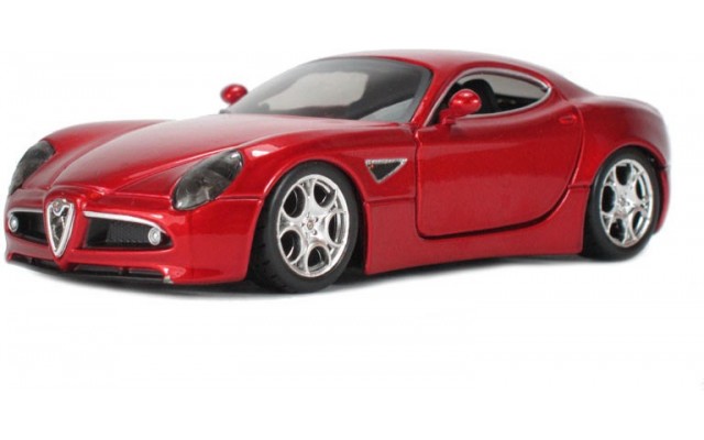 Коллекционная модель Bburago Alfa 8C Competizione 2007 красный металлик 1:32 (18-43004)