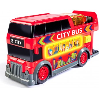 Іграшковий автобус Dickie Toys Турист, звук та світло, 15 см (3302032)