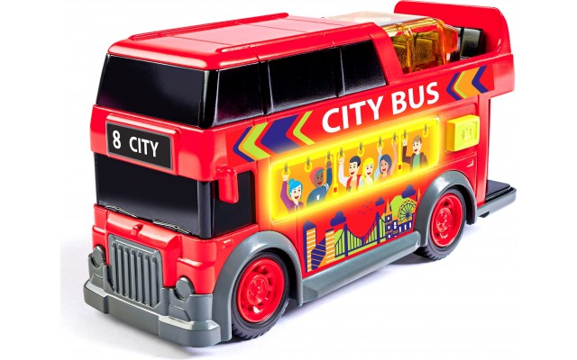 Игрушечный автобус Dickie Toys Турист, звук и свет, 15 см (3302032)