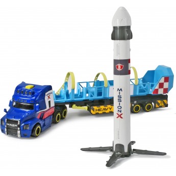 Машинка Dickie Toys Тягач Mack Космічна місія з ракетою, світло і звук, 41 см (3747010)