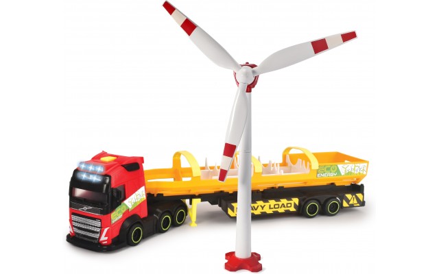 Машинка Dickie Toys тягач Volvo Перевезення вітрогенератора, світло і звук, 40 см (3747011)
