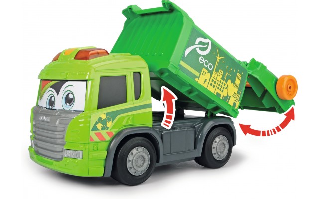 Іграшка Dickie Toys Сміттєвоз АВС Scania Гері з контейнером, світло і звук, 25 см (4114004)