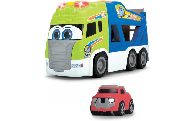 Іграшка Dickie Toys Автовоз АВС Scania Тім з м'якою машинкою, світло і звук, 42 см (4117000)