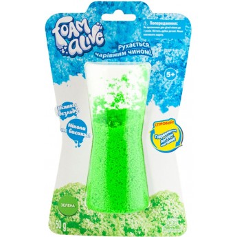 Повітряна піна для дитячої творчості Foam Alive Яскраві кольори зелена (5902-1)