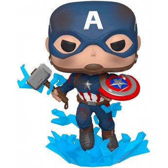 Фигурка Funko Pop! Мстители Финал Капитан Америка с молотом Тора 10 см (45137)