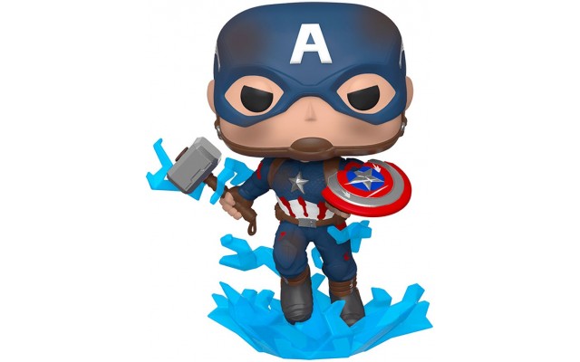 Фигурка Funko Pop! Мстители Финал Капитан Америка с молотом Тора 10 см (45137)