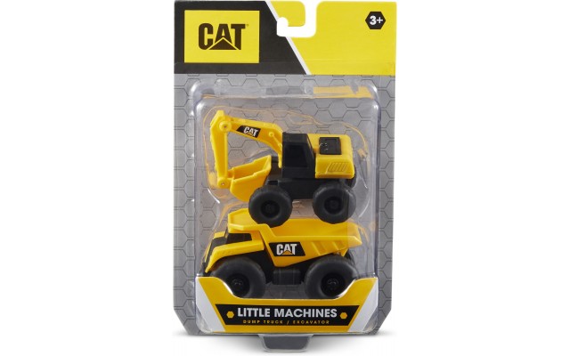 Набор игрушек CAT мини-техника: Самосвал и экскаватор (82278)