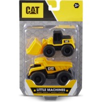 Набор игрушек CAT мини-техника: Самосвал и колесный погрузчик (82279)