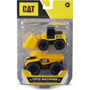 Набор игрушек CAT мини-техника: Самосвал и колесный погрузчик (82279)