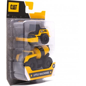Набор игрушек CAT мини-техника: Цементовоз и дорожный каток (83191)